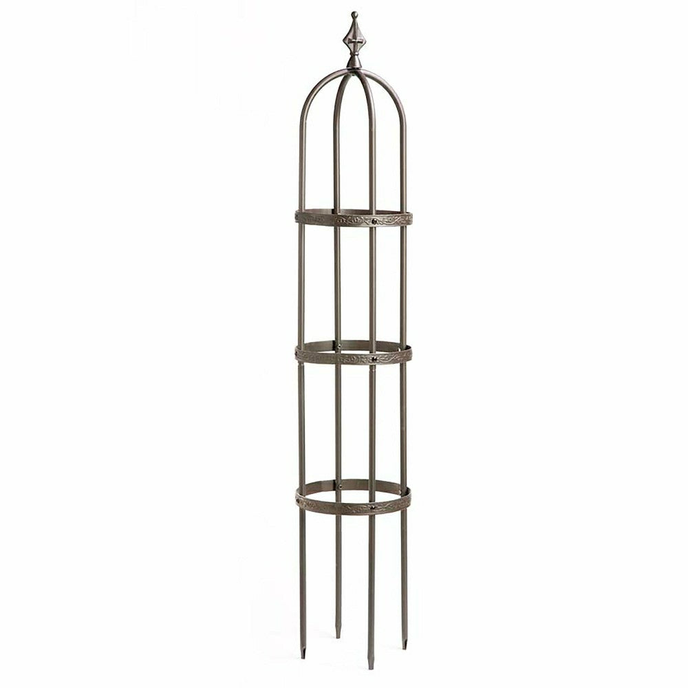 5' Powder-Coated Steel Garden Obelisk | Plow & Hearth