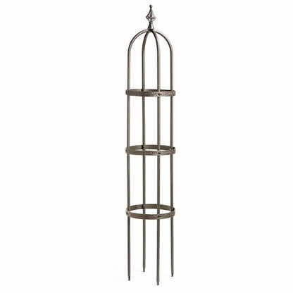 5' Powder-Coated Steel Garden Obelisk | Plow & Hearth