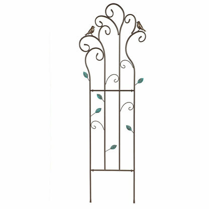 Metal Birds and Scrolls Garden Trellis | Plow & Hearth