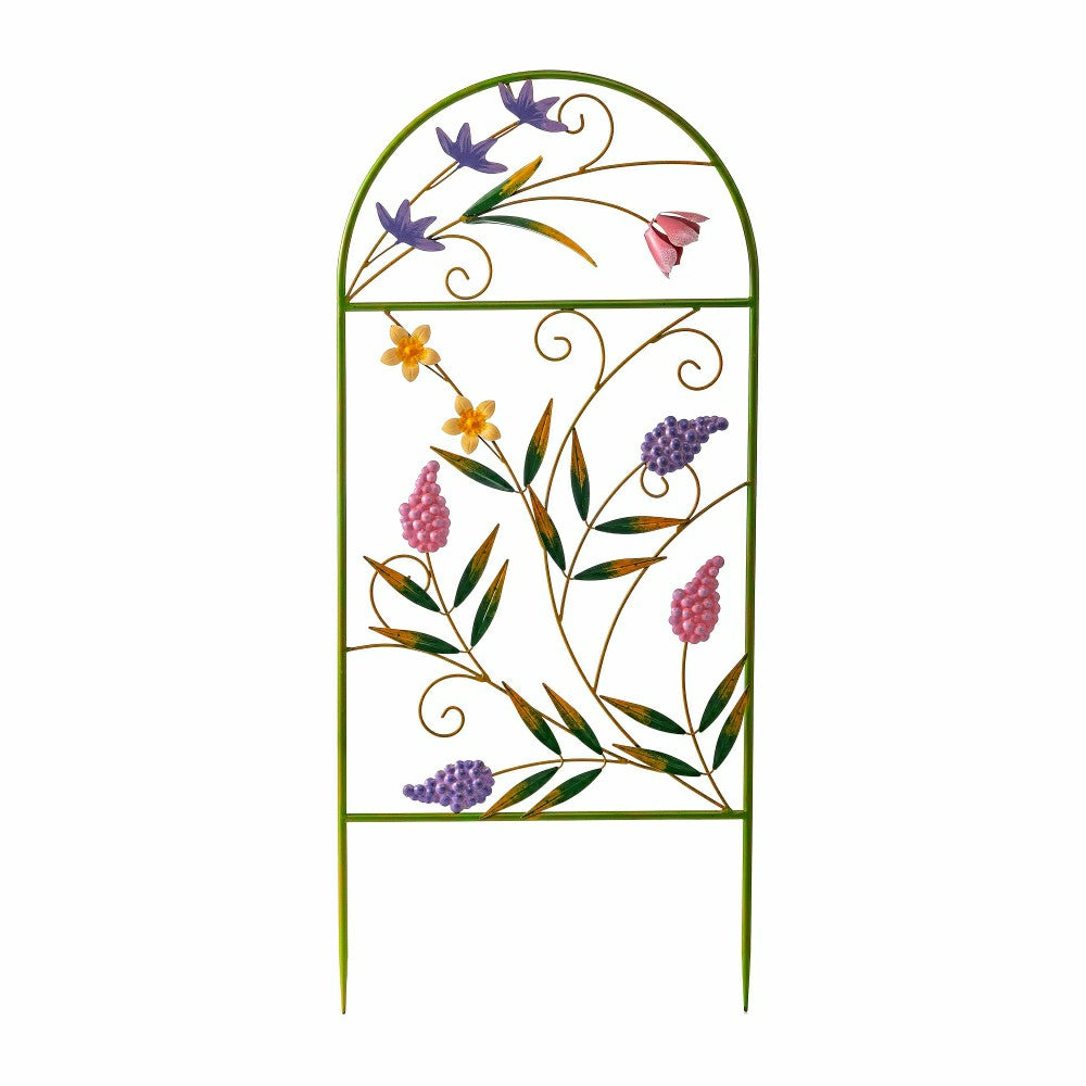 Spring Blooms Iron Garden Trellis Stake | Plow & Hearth
