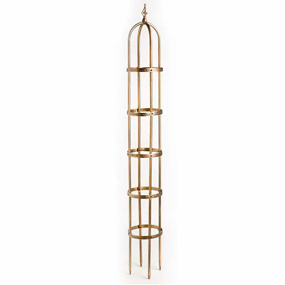 7' Powder-Coated Steel Garden Obelisk | Plow & Hearth