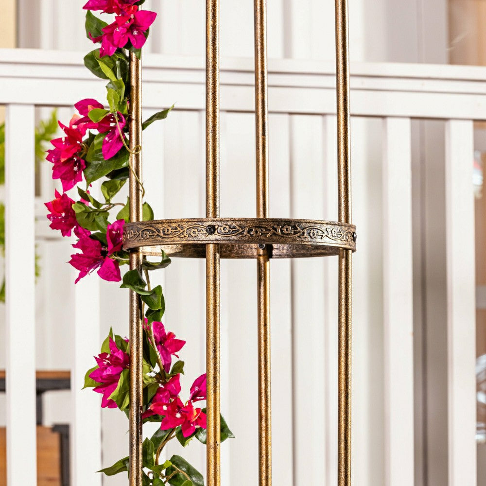 7' Powder-Coated Steel Garden Obelisk | Plow & Hearth