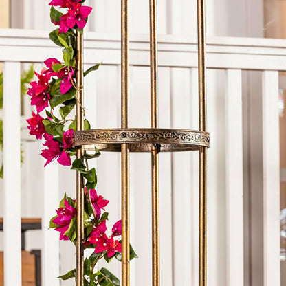 7' Powder-Coated Steel Garden Obelisk | Plow & Hearth