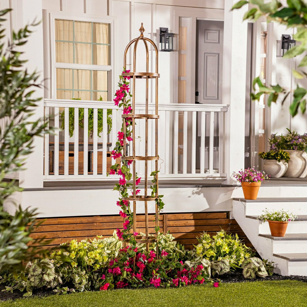 Steel Garden Obelisk | Plow & Hearth
