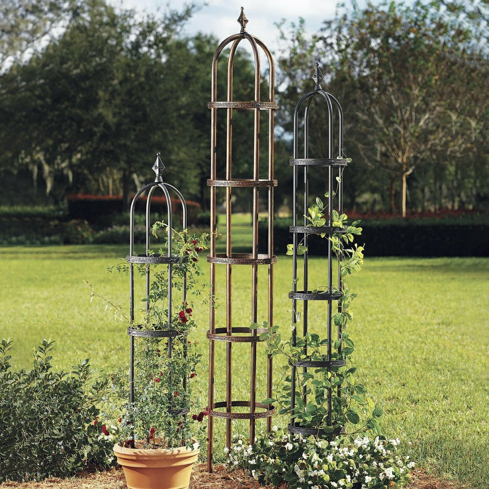 Steel Garden Obelisk | Plow & Hearth