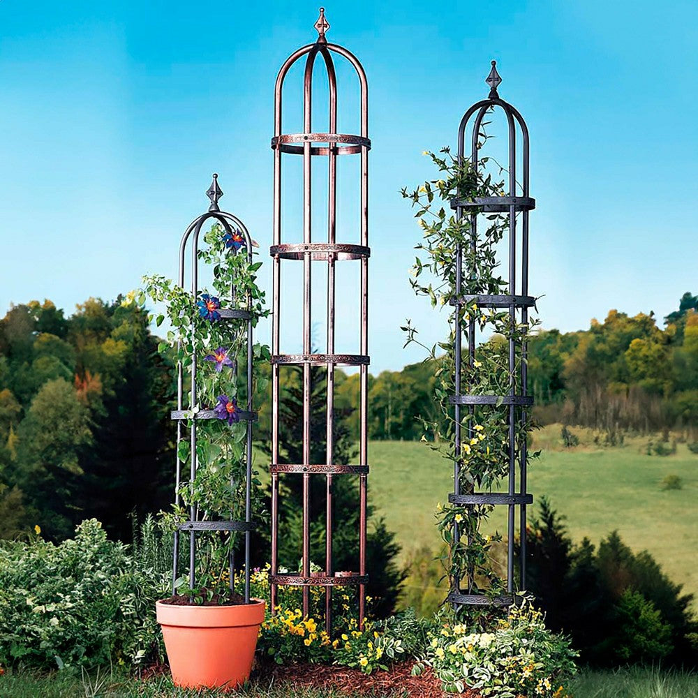 Steel Garden Obelisk | Plow & Hearth