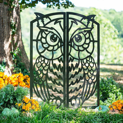 Metal Folding Owl Garden Trellis | Plow & Hearth