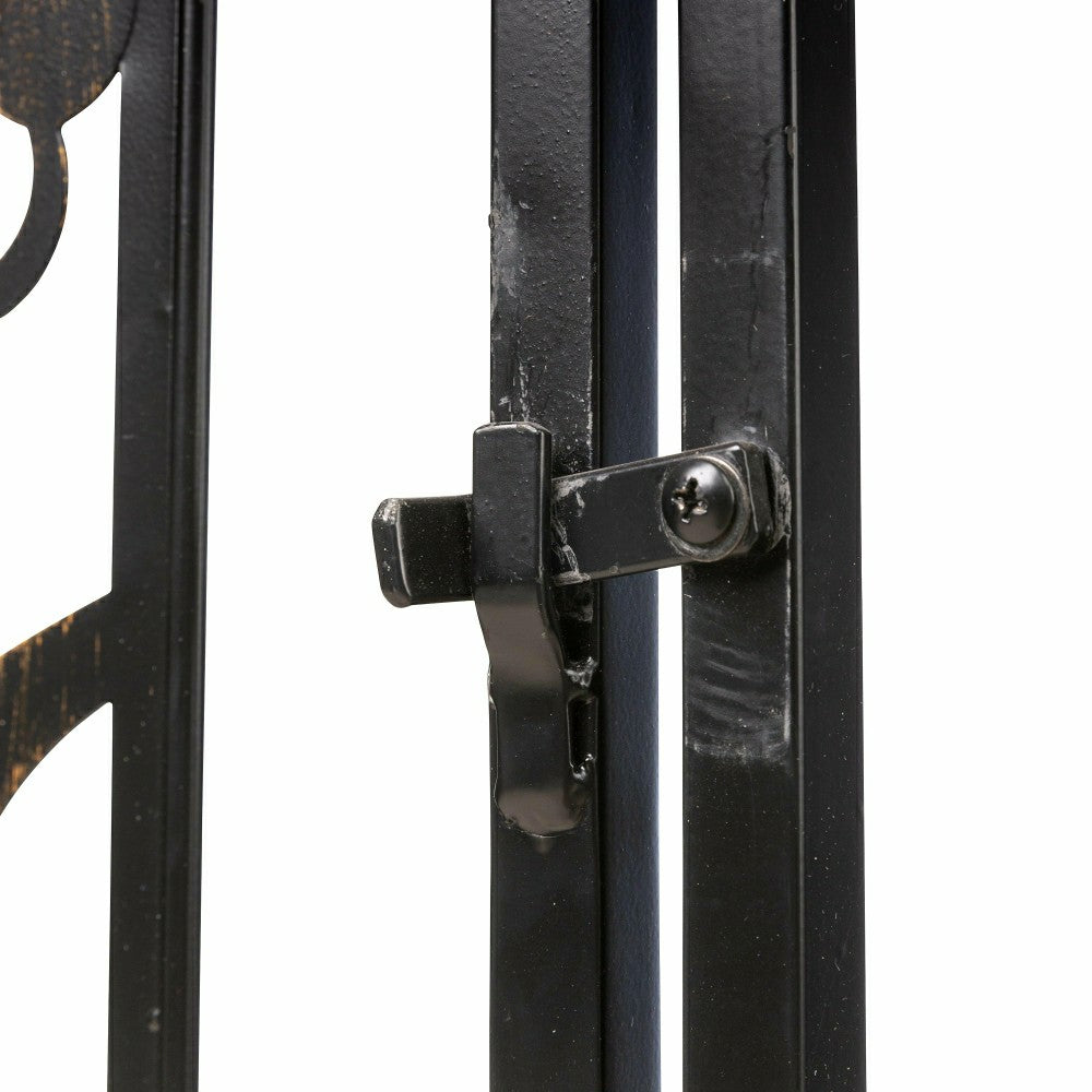 Metal Tree of Life Arched Garden Arbor with Gate | Plow & Hearth