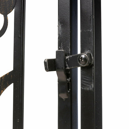 Metal Tree of Life Arched Garden Arbor with Gate | Plow & Hearth