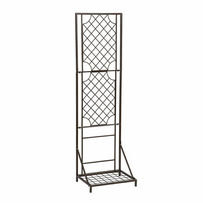 Metal Lattice Trellis with Planter Stand | Plow & Hearth