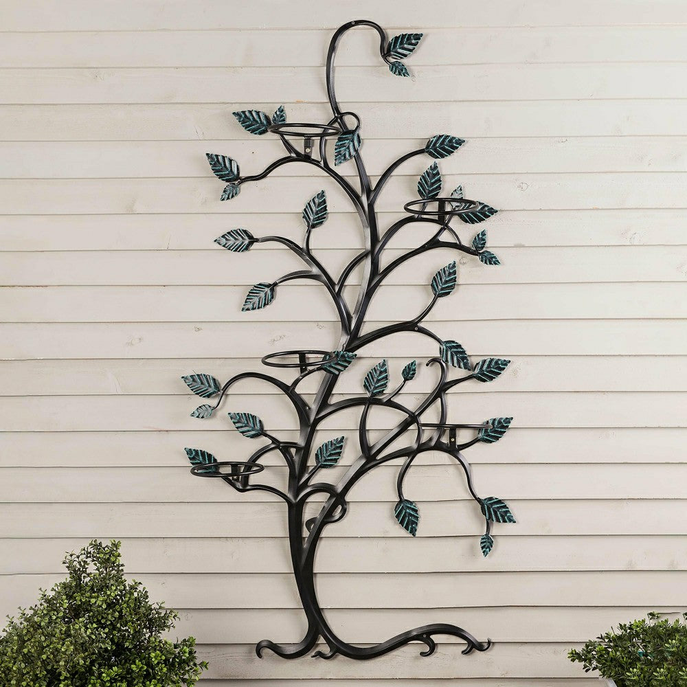 Hanging Tree Trellis with Pot Holders | Plow & Hearth