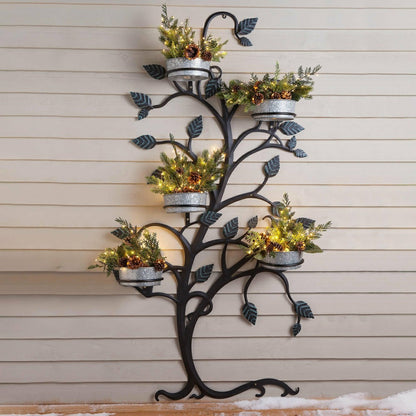 Hanging Tree Trellis with Pot Holders | Plow & Hearth