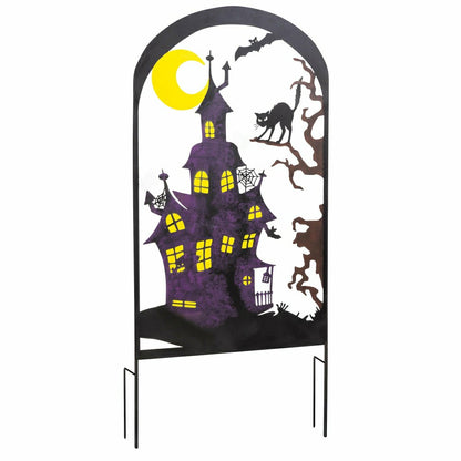 Metal Halloween Trellises In Witch And Haunted House Designs | Plow & Hearth