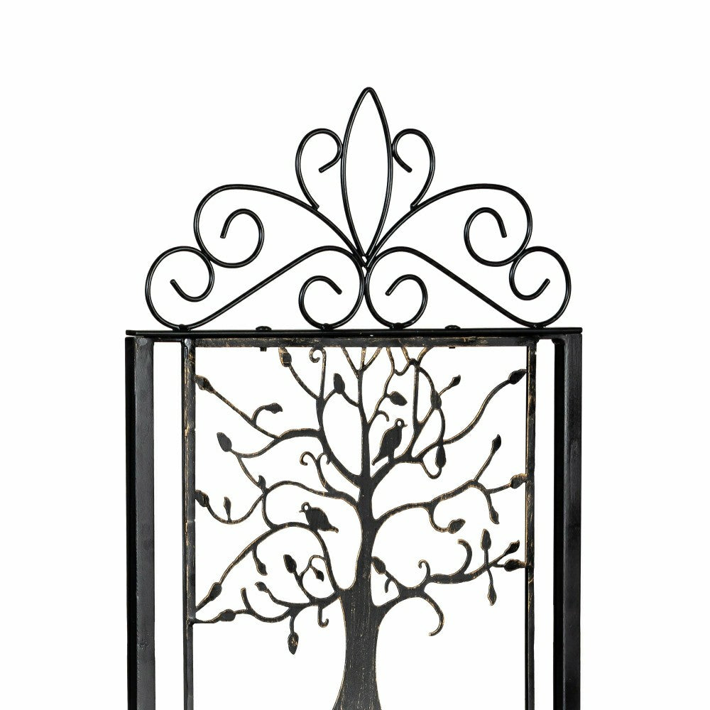 Tree of Life Metal Lattice Trellis with Planter Stand | Plow & Hearth