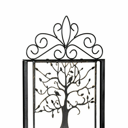 Tree of Life Metal Lattice Trellis with Planter Stand | Plow & Hearth