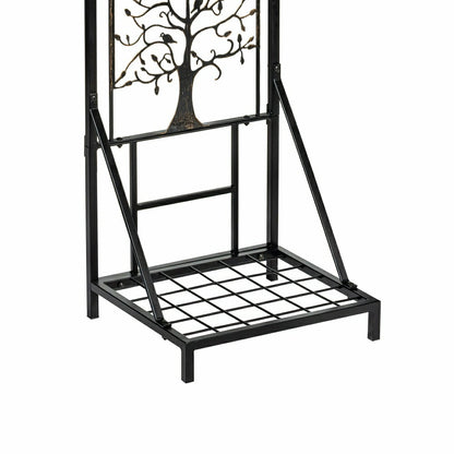 Tree of Life Metal Lattice Trellis with Planter Stand | Plow & Hearth