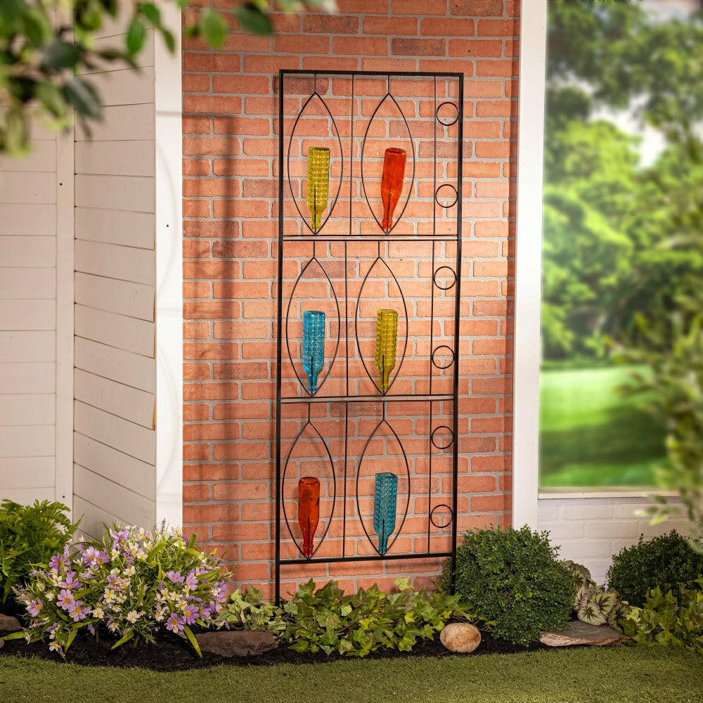Bottle Holder Metal Trellis | Plow & Hearth