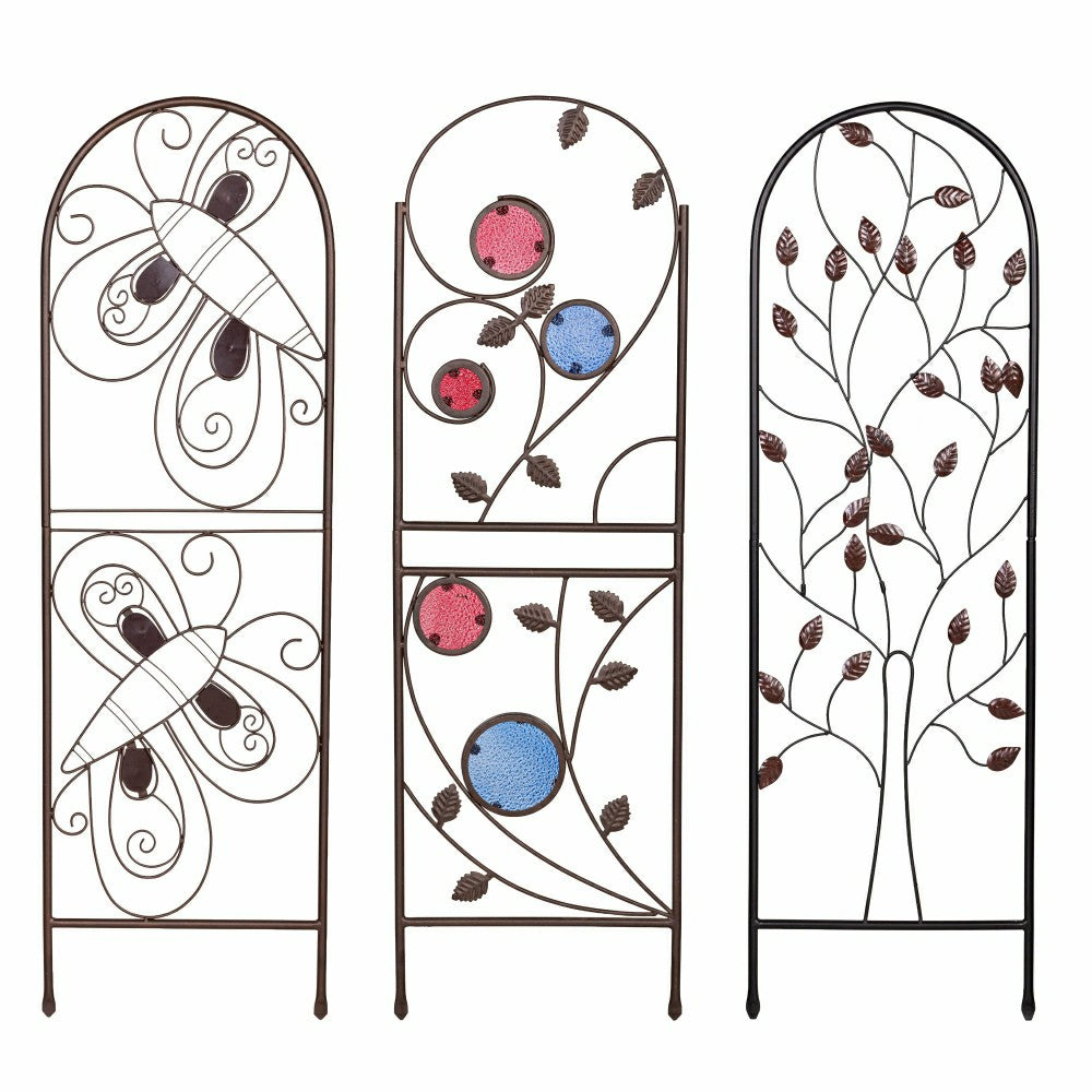 Metal Trellis with Glass Accents | Plow & Hearth