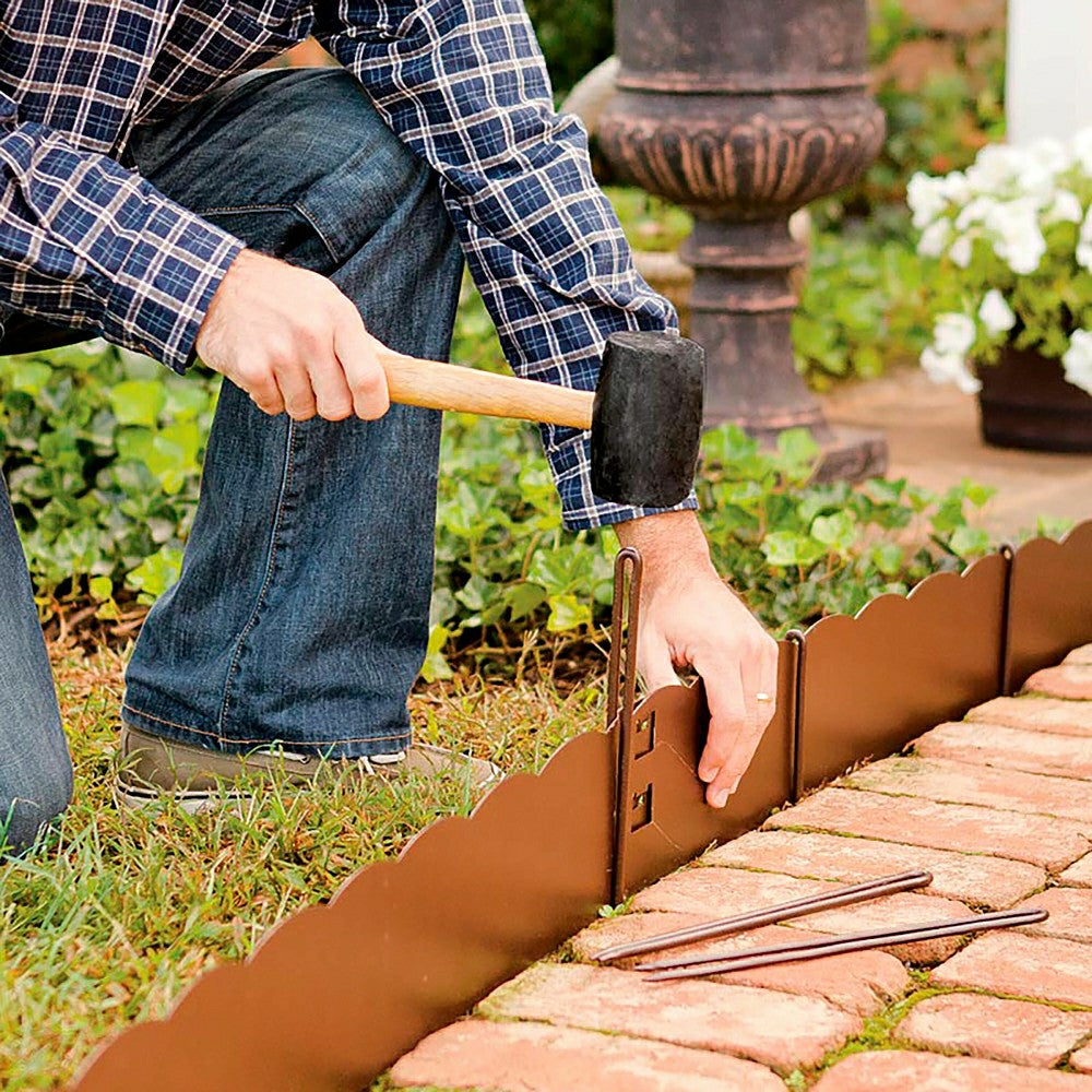 3"H Bendable Steel Garden Edging | Plow & Hearth