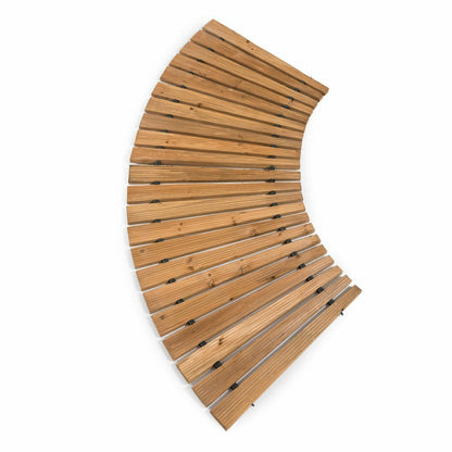 Portable Wooden Curved Pathway | Plow & Hearth