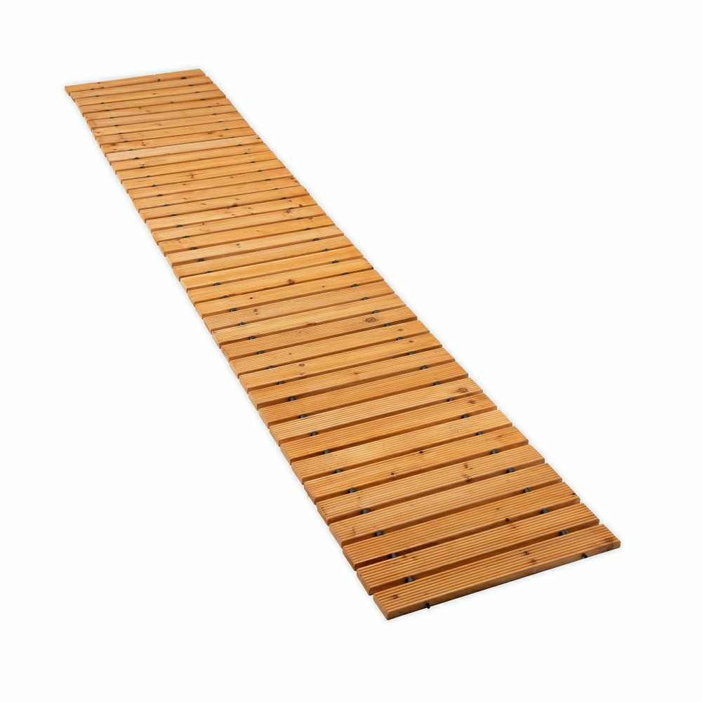 6' Portable Roll-Out Straight Cedar Pathway | Plow & Hearth