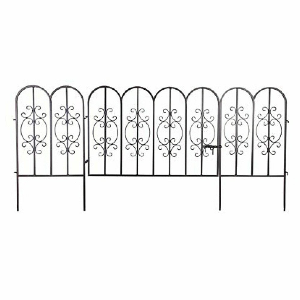 Montebello Iron Garden Fencing with Gate | Plow & Hearth