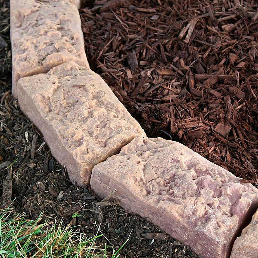 Made in America Mock Rock Block Edging Kit | Plow & Hearth