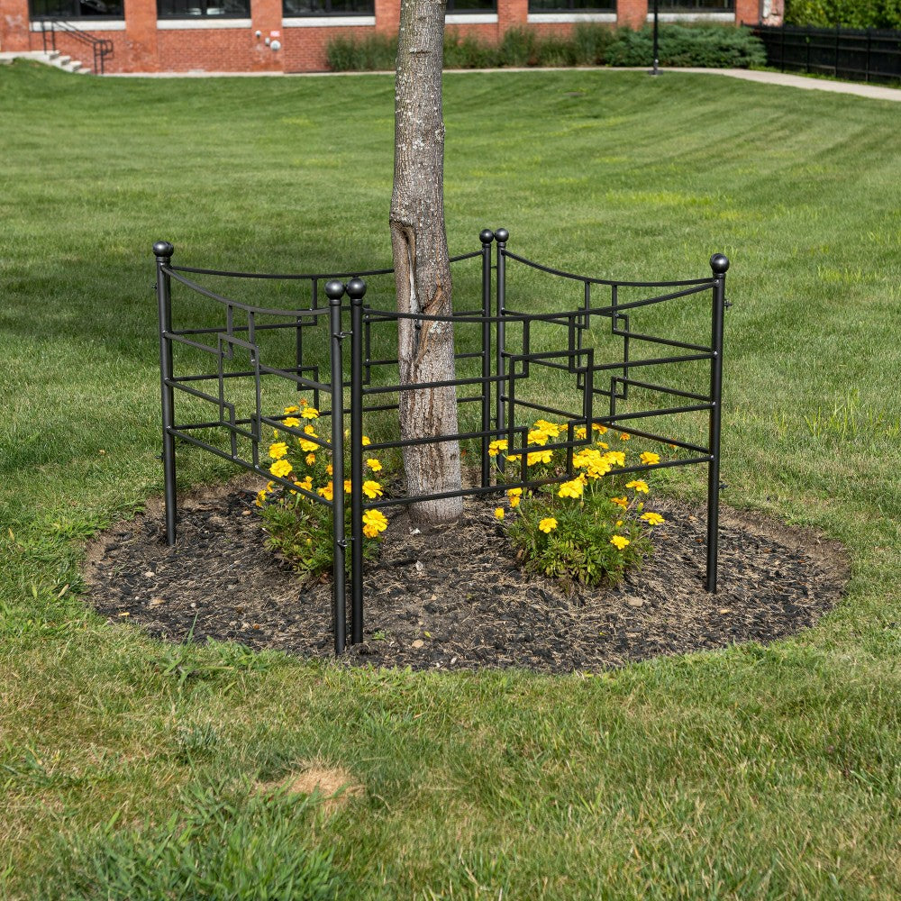 Square-on-Squares Fence Section, Set of 4 | Plow & Hearth