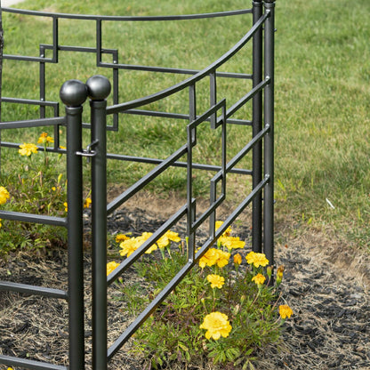 Square-on-Squares Fence Section, Set of 4 | Plow & Hearth