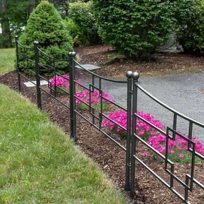 Square-on-Squares Fence Section, Set of 4 | Plow & Hearth