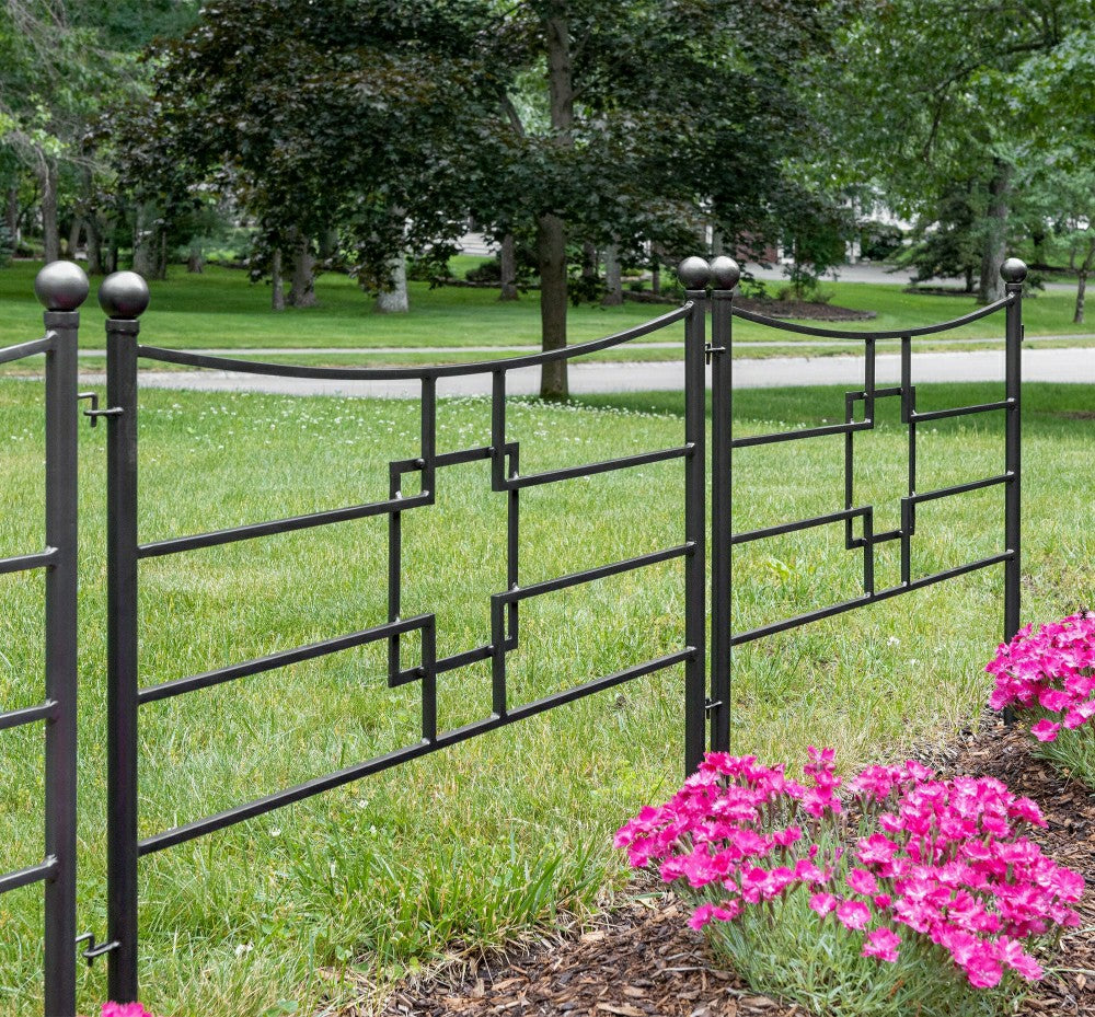 Square-on-Squares Fence Section, Set of 4 | Plow & Hearth