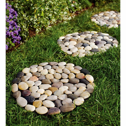 River Rock Stepping Stones, set of 3 | Plow & Hearth
