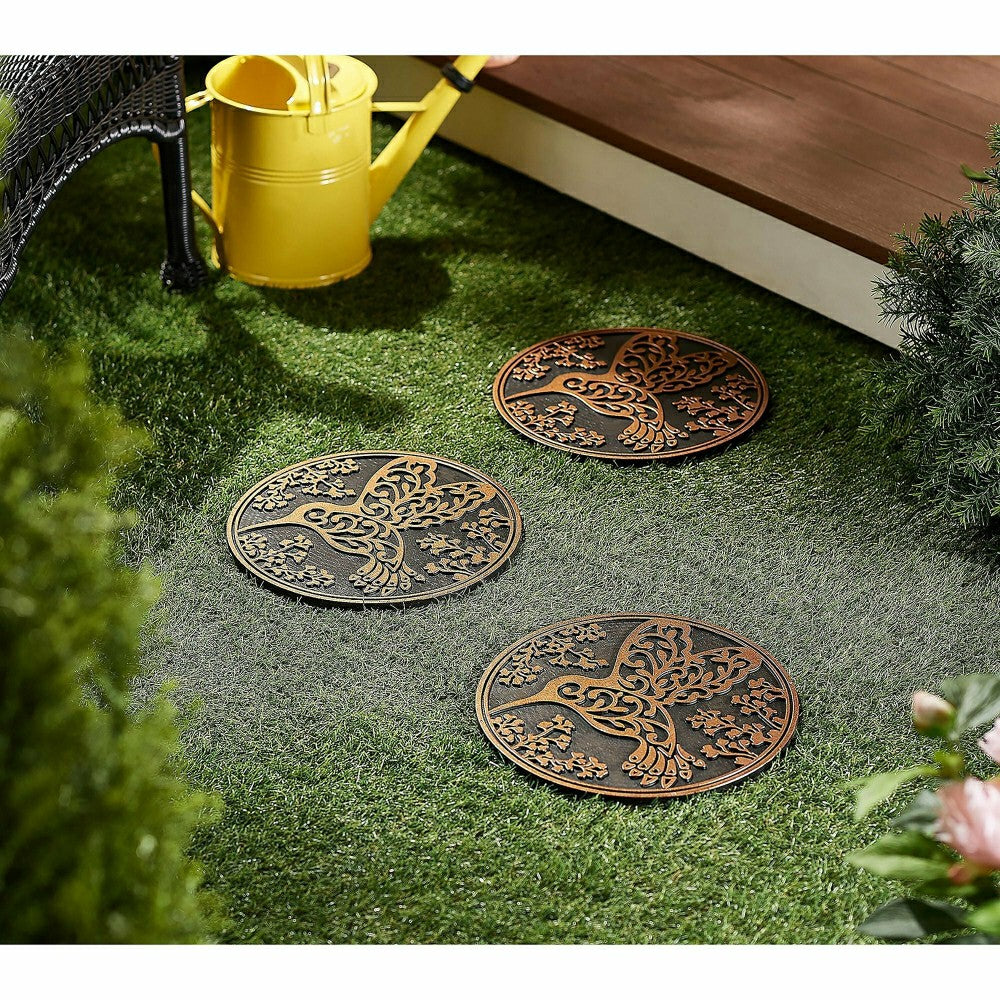 Recycled Rubber Stepping Stones, Set of 3 | Plow & Hearth