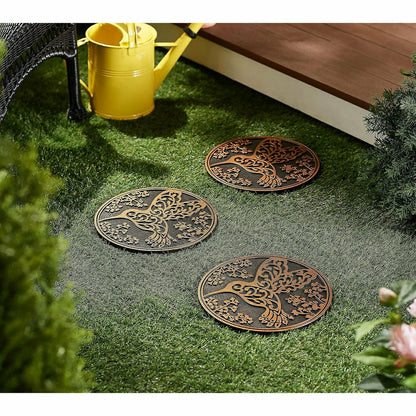 Recycled Rubber Stepping Stones, Set of 3 | Plow & Hearth