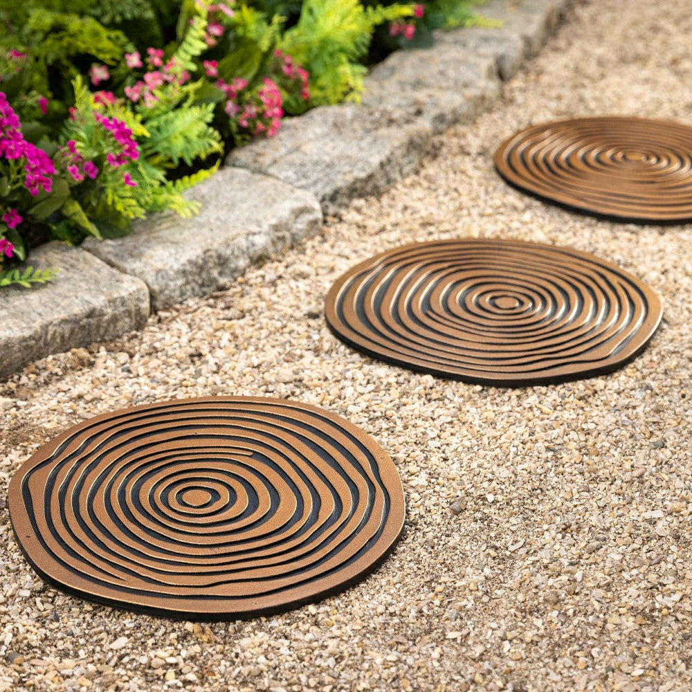 Set of 3 Wood Cutout Stepping Stone | Plow & Hearth