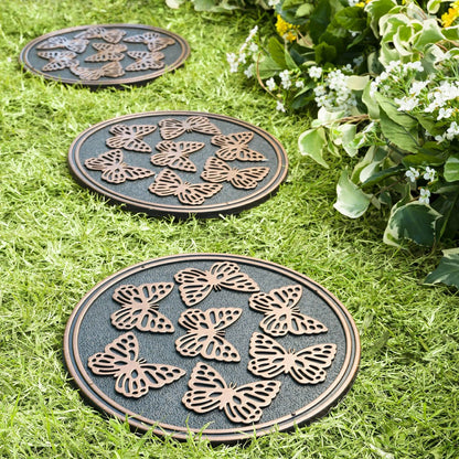 Recycled Rubber Stepping Stones, Set of 3 | Plow & Hearth