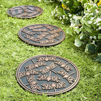 Recycled Rubber Stepping Stones, Set of 3 | Plow & Hearth