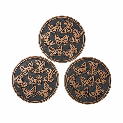 Recycled Rubber Stepping Stones, Set of 3 | Plow & Hearth