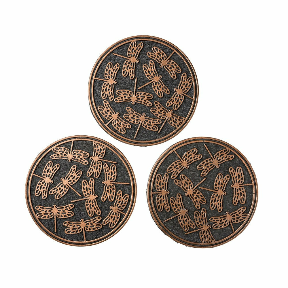 Recycled Rubber Stepping Stones, Set of 3 | Plow & Hearth