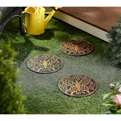 Recycled Rubber Stepping Stones, Set of 3 | Plow & Hearth