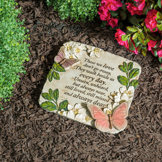 Those We Love Butterflies Memorial Garden Stone | Plow & Hearth