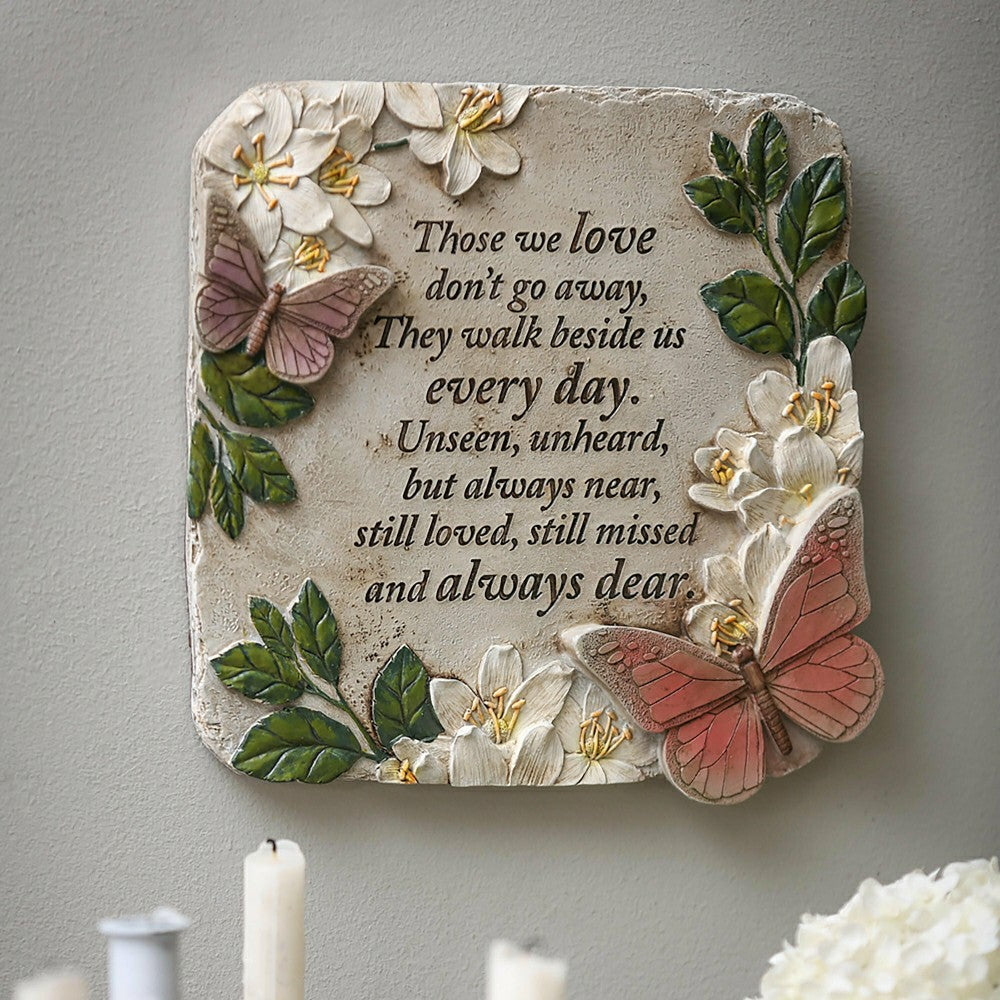 Those We Love Butterflies Memorial Garden Stone | Plow & Hearth