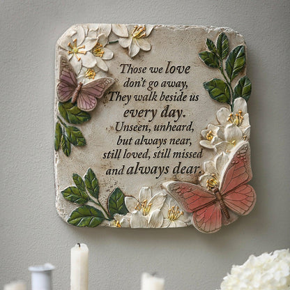 Those We Love Butterflies Memorial Garden Stone | Plow & Hearth