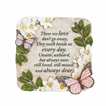 Those We Love Butterflies Memorial Garden Stone | Plow & Hearth