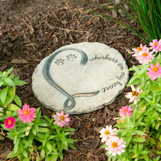 Whiskers On My Heart, Garden Stone | Plow & Hearth