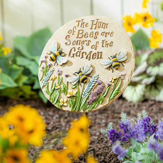 Springtime Garden Stone, Humming Bees | Plow & Hearth
