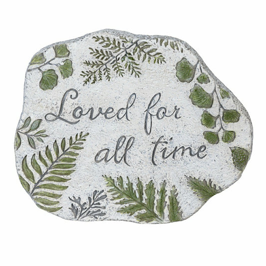 Memorial Garden & Memorial Stone, Loved for All Time Cement Fern Garde | Plow & Hearth