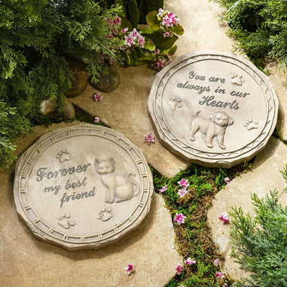 Concrete Cat Memorial Stepping Stone | Plow & Hearth