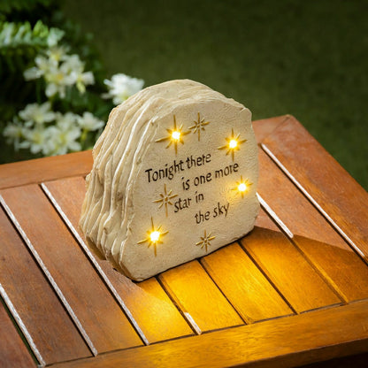 Solar Memorial Garden Stone | Plow & Hearth