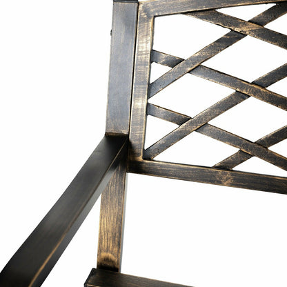 Thoughts & Hearts Memorial Metal Garden Bench | Plow & Hearth